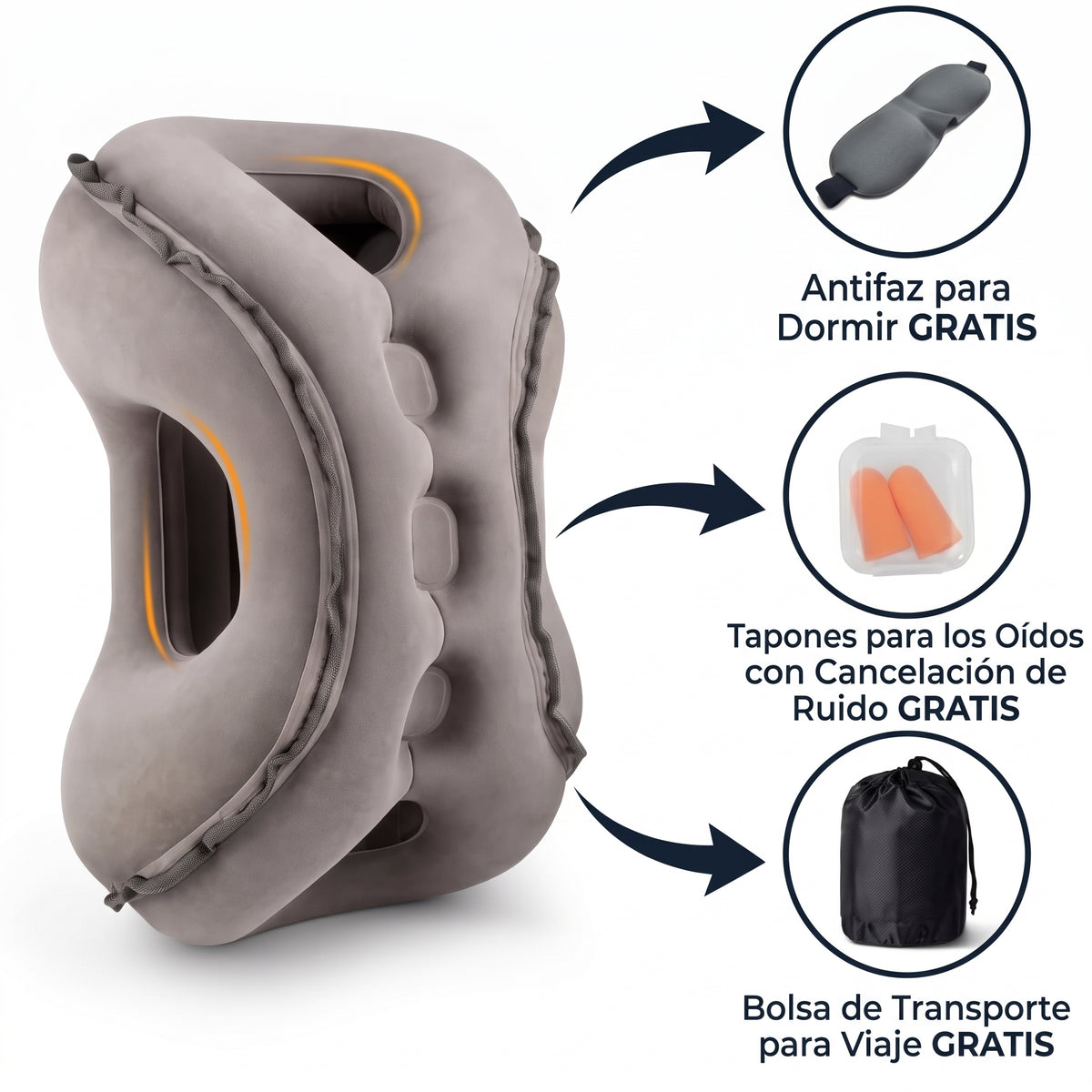 Almohada Inflable de Viaje